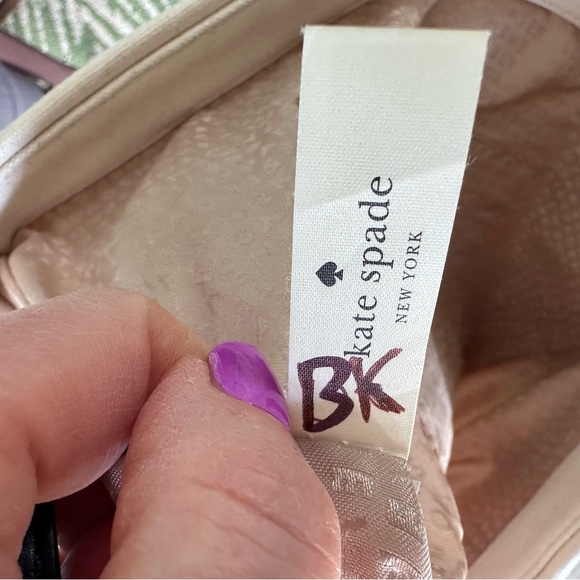 kate spade Large Bon Shopper Colorblock Basin Tote Coated Canvas Leather Straps - Picture 8 of 10